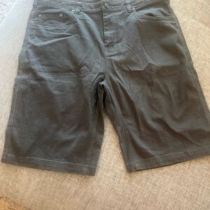 Prana Gray Flat Front Shorts Versatile Style